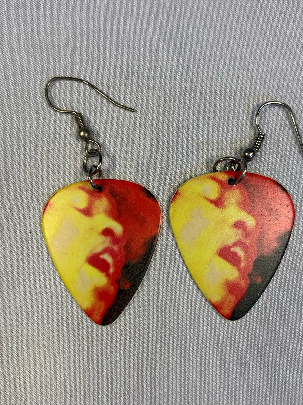 Jimi Hendrix Guitar Pick Earrings